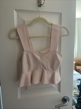 Club Monaco Soft Blush Peplum Camisole